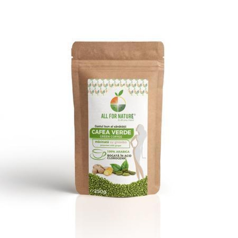 Cafea Verde Cu Ghimbir 250g ALL FOR NATURE